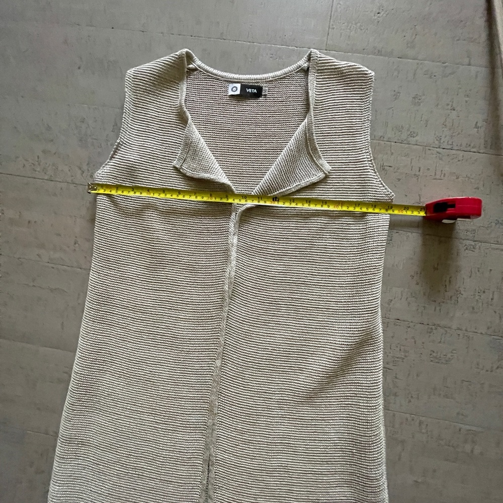 Linen knitted vest. Stylish and comfortable. - Picture 7 of 7